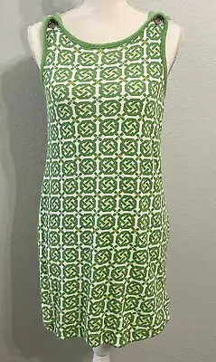 Vintage Juicy Couture Y2K Green White Print Terry Cloth Dress Cover-Up Size S • $49.99