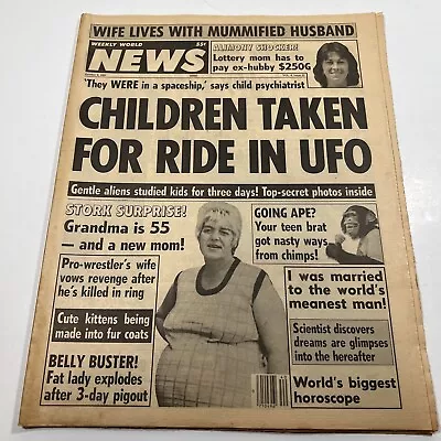 Weekly World News October 6 1987 Vol 8 Issue 52 UFO  Wrestling • $19.99