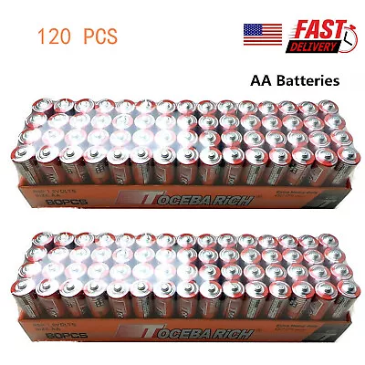 12/24/60/120 Pack AA Batteries Extra Heavy Duty1.5v Lots New Fresh US Seller • $8.87