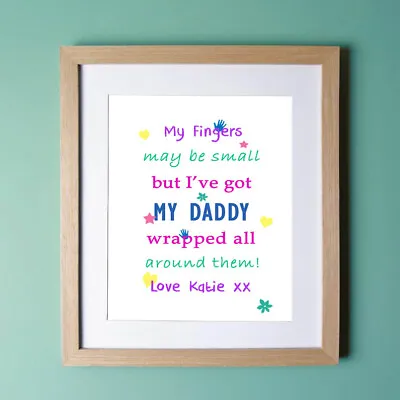 Daddy/Dad Personalised Little Girl/little Boy PERSONALISED Prints Present Gift • £4.99