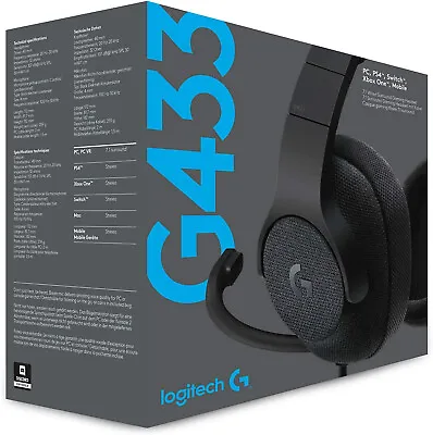 $100 • Buy Logitech G433 7.1 Wired Surround Gaming Headset - Brand New/Sealed