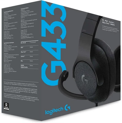 $100 • Buy Logitech G433 7.1 Wired Surround Gaming Headset - Brand New/Sealed