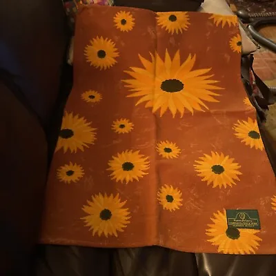 Vtg Mamma Ro Lucca Designed In Italy Sunflowers 100% Cotton ~20x28” • $8