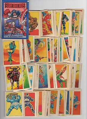 Marvel Superheroes 1980 Set Of 180 Trading Card Stickers & Wrapper • $224.95