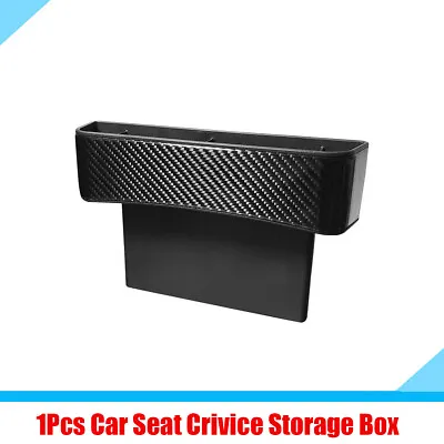 1x Multi-purpose Car Seat Gap Storage Box Sundries Organizer Carbon Fiber + ABS • $42.21