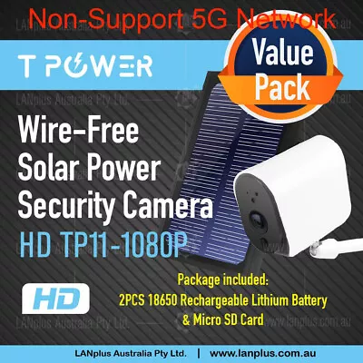 Outdoor WIFI Security Camera Wireless HD 1080P Solar Panel Camera IP65 & Battery • $135