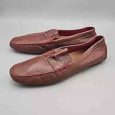 Donald J Pliner Leather Driving Mocs Slip-on Penny Loafers Shoes Brown Men 12 • $49.95