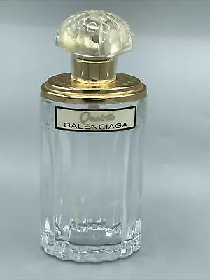 Vintage QUADRILLE Balenciaga 3.33oz 100ml Perfume Bottle Paris Empty • $18.99