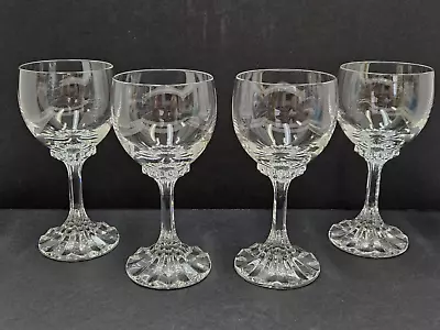 Lot Of 4 Villeroy & Boch Crystal Connaiseur Mosel Wine Glasses Goblets 5 7/8  • $48