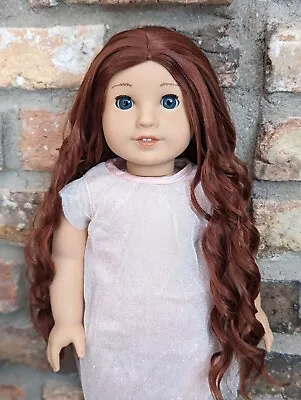 Feather Custom American Girl Doll OOAK Auburn Hair Blue Eyes Jess Mold  • $165