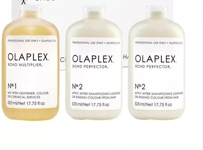 Olaplex Salon Intro Kit No.1 Bond Multiplier + 2x Bond Perfector No Box • £130