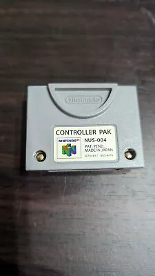 N64 Controller Pak NUS-004 OEM Official Nintendo 64 Memory Card - Tested & Works • $13