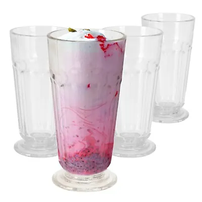 Sundae Glasses Knickerbocker Glory Dessert Ice Cream Soda Milkshake Tall 4x • £10.49