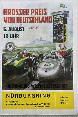 1962 German GRAND PRIX Official PROGRAMME - Nurburgring F1- Jim Clark Lotus • £42.50