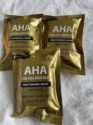 AHA Whitenin Soap For Face And Body -80g Pack Of 3 Plus Free Shipping From 🇺🇸 • $22.90