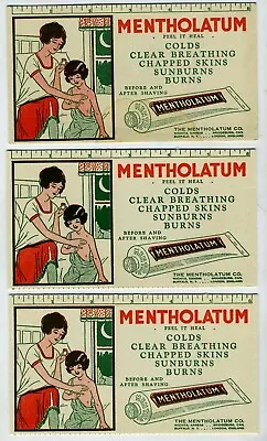 Lot Of Three - Vintage Mentholatum Ink Blotter • $9.99