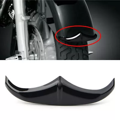 Black Front Fender Accent Leading Edge Tip Trim FIT Harley Touring Dyna 1998-19 • $35.36