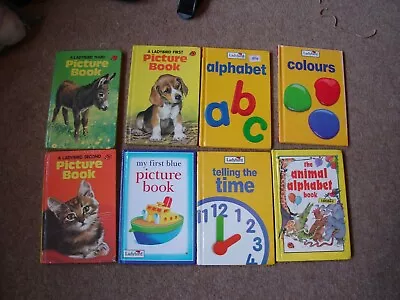Bundle Of Ladybird Books X 8 Early Learning Abc Colours Time Shapes Animals #13 • £5