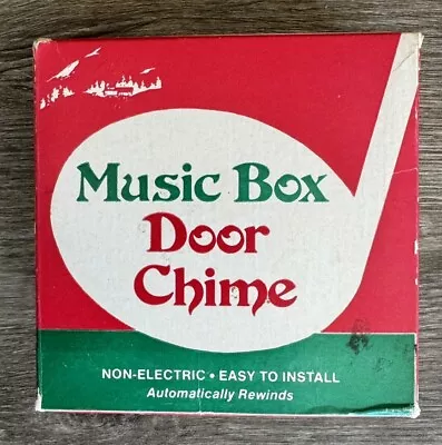 NOS Vintage Swiss Music Box Door Chime  Jingle Bells  • $19.99