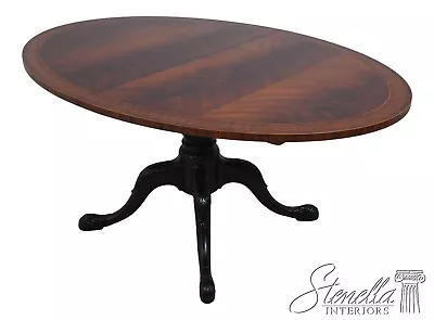 L62843EC: MAITLAND SMITH Oval Frame Mahogany Dining Table • $2695