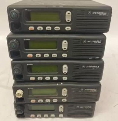 Lot Of 5 Motorola MCS2000 Two-Way Mobile Radios Tested For Power • $99.99