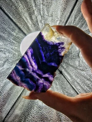 £11.99 • Buy Semi Polished Rainbow Fluorite #S8, 92 G, Geode, Crystal, Gemstone Mineral Rock