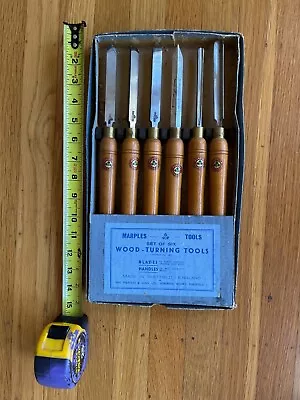 Vintage Set Of Marples Wood Lathe Chisel Set 6 Pcs • $90