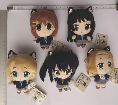 K-ON Plush Mascot Nekomimi Ver Complete Set Lot 5 Bulk [EJ122 • $129.05