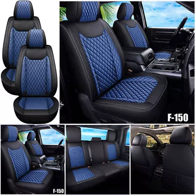 Luxury Leather Car Seat Cover Full Set For 2009-2022 Ford F-150 F150 Crew Cab • $94.99