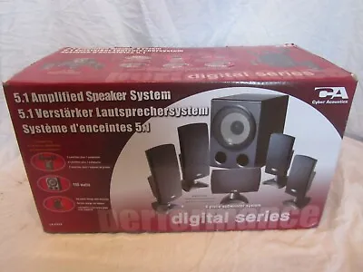 Cyber Acoustics CA-5150E 5.1 Amplified Speaker System 100 Watts • £79.99