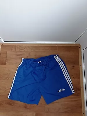 Adidas Vintage Running Shorts 80s 90s Blue West Germany Mens Size L • $53.48