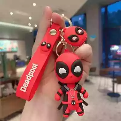 Marvel Deadpool Keychain Keyring Pendant Gift Cartoon Bag Charm • £5.29