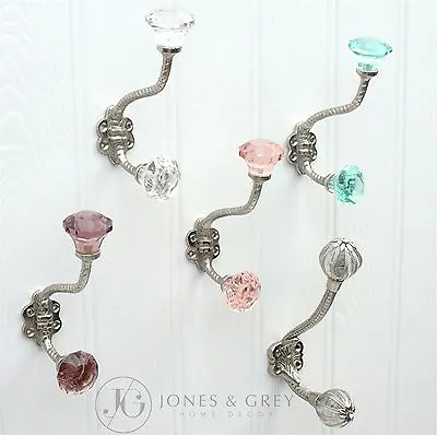 Antique Vintage Retro Shabby Chic Style Door Wall Coat Hooks Hook Hangers Pegs   • £8.99