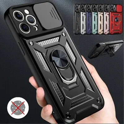 Shockproof Ring Stand Armor Case For IPhone 15 Pro Max 11 12 13 Pro SE XR 8 15+ • £5.99