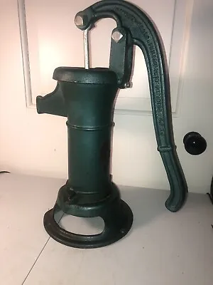 Vintage Cast Iron Well Water Pump Garden Spout Hancock Gross USA Garden Display • $60