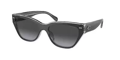 Coach Women's 56mm Black/Transparent Grey Sunglasses • $467.60