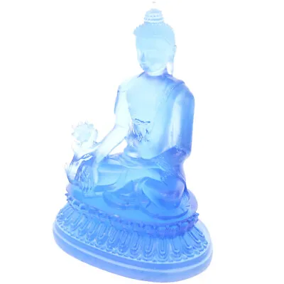 Kuan Statue Buddha Statue Decorate Resin Office Laughing Buddha Statue • £13.35