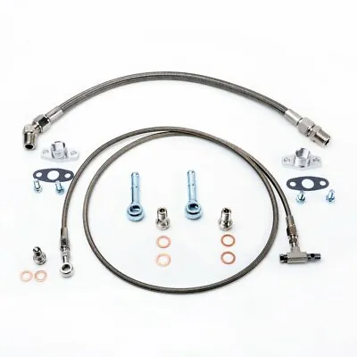 TRITDT Fits Garrett T2 T25 T28 Bush Bearing Turbo Oil & Water Line Kit 150cm • $107.99