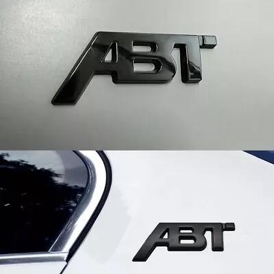 ABT Gloss Black Small Badge Rear Tailgate Boot Emblem Fit For VW SEAT AUDI SKODA • £4.97
