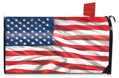 American Flag Waving Patriotic Magnetic Mailbox Cover Standard Briarwood Lane • $17.97