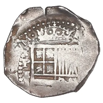 Potosi Bolivia Cob 2 Reales Philip IV 1651 E Rare Ex-Mastalir (Plate Coin) • $825