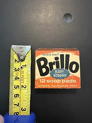 Vintage Wooden Decorative 2 X2  Brillo Soap Pads Box Decor Piece • $4.95