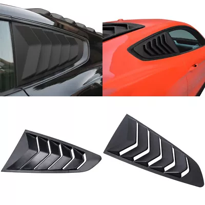 $37.42 • Buy 2pcs Quarter Side Window Louver Scoop Cover Vent Fits For Ford Mustang 2015-2020