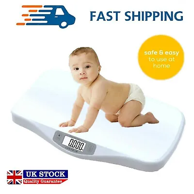 Digital Baby Scale Infant Weighing Scales 20KG Body Toddler Pet Puppies Kittens • £29.75