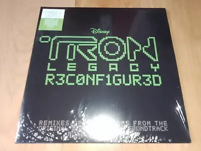 DAFT PUNK TRON LEGACY RECONFIGUR3D ORIGINAL 2 X VINYL LP BRAND NEW SEALED • £19.99