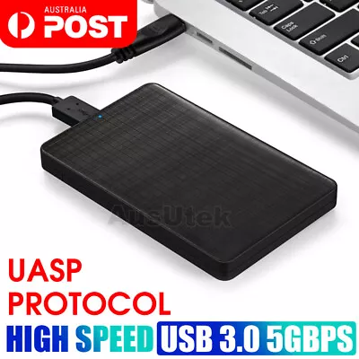 USB 3.0 Hard Drive Disk 2.5  SATA HDD SSD External Slim Enclosure Case AUS • $9.95