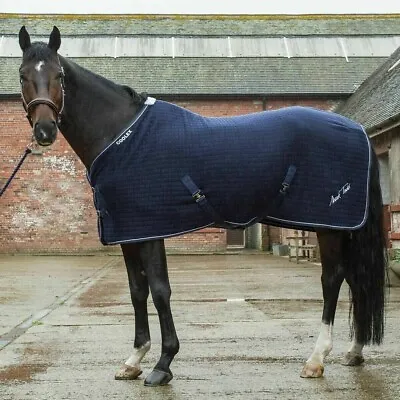 Mark Todd Wicking Waffle Coolex Cooler Rug Navy White Thermal 5ft 9 • £59.99