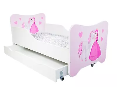 Children Junior Bed Bed For Kids With Mattress 160x80cm + Drawer + Pillow • £297.90