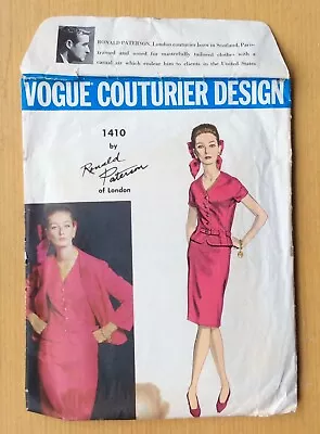 VTG VOGUE Couturier Design Pattern 1410 PATERSON Suit & Blouse Size 16 Bust 36 • $33.88