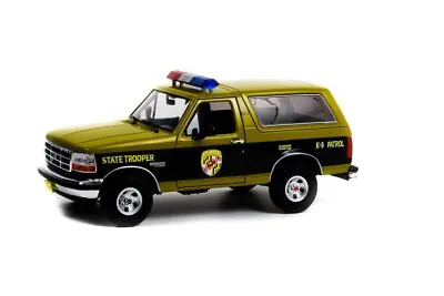 1996 Ford Bronco Maryland State Police 1/18 Diecast Car Greenlight 19113 • $80.46